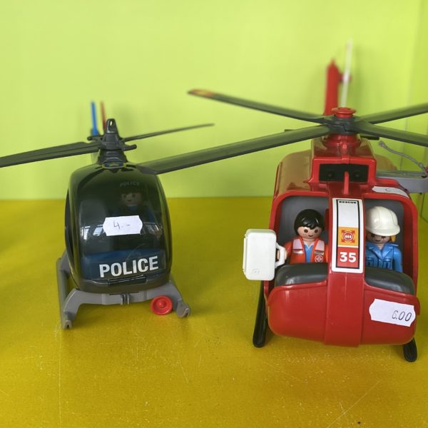 Hélicoptère sauvetage playmobil