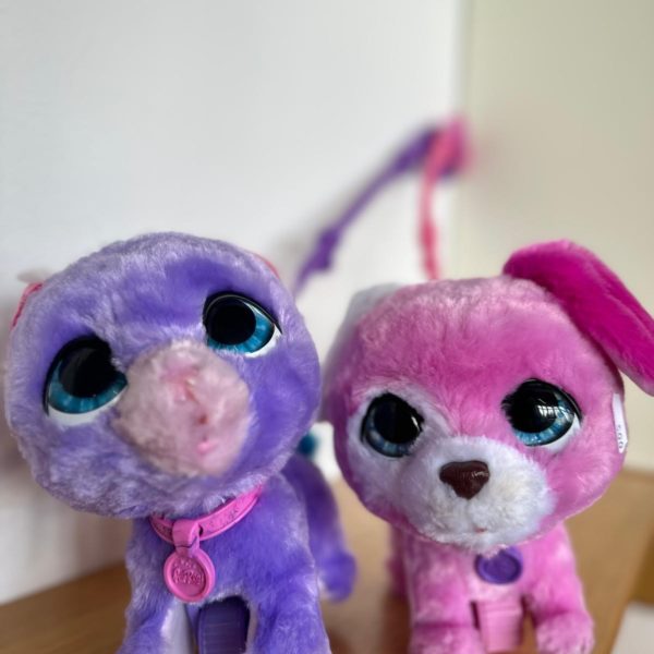 Chien peluche avec laisse +bruitage